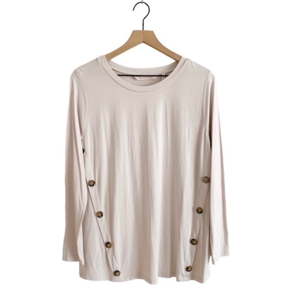 Soft Surroundings Tops - Soft Surroundings Beige Stretchy Tunic